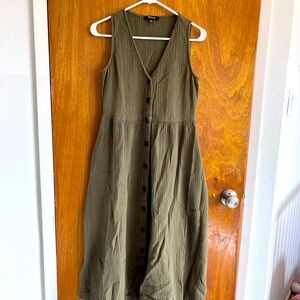 Madewell gauze midi casual dress